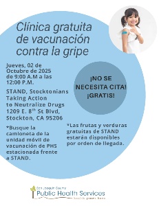 GRATUITA de Vacunación Contra la Gripe : 2 de Octubre